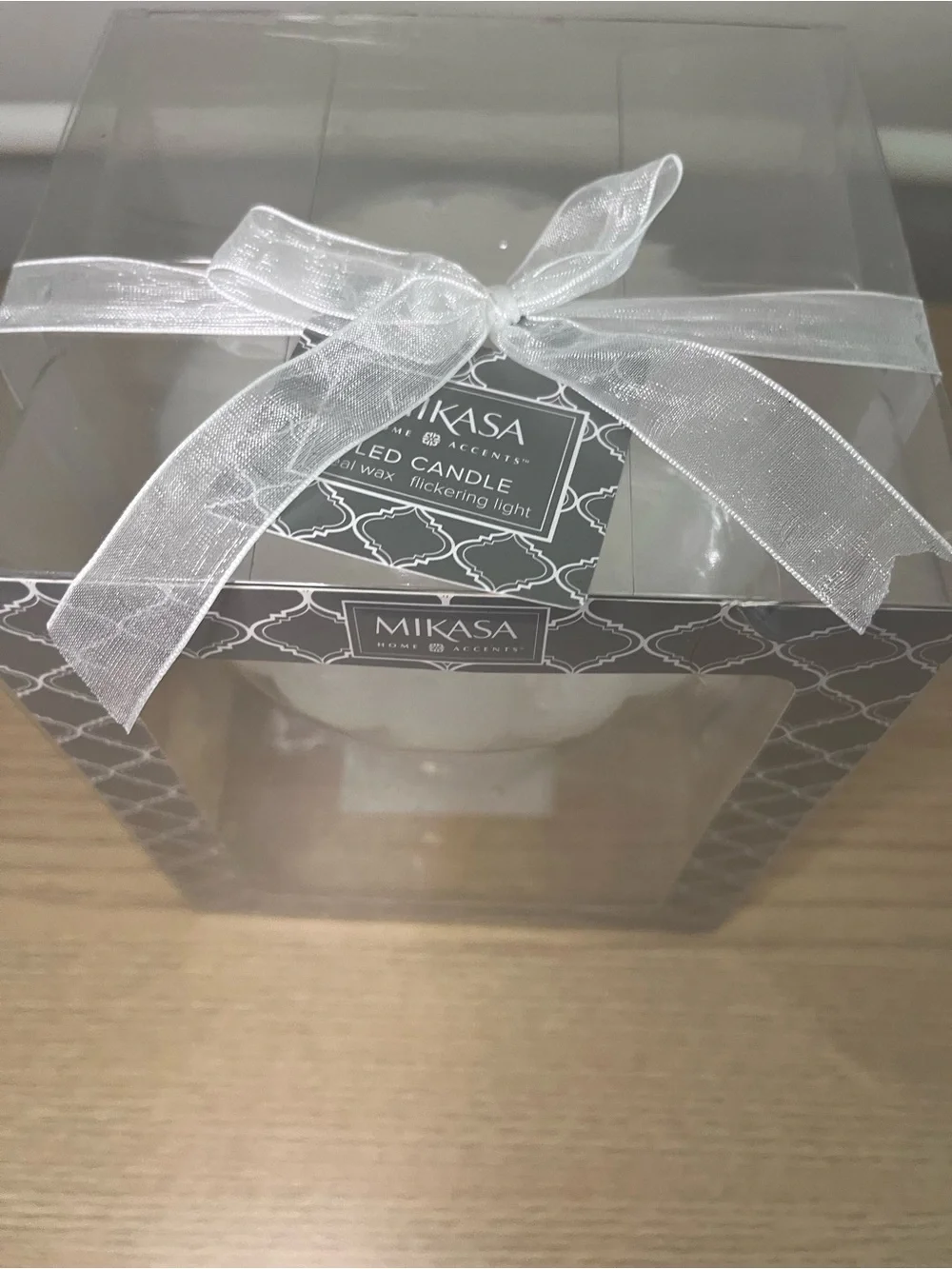 Mikasa Mushroom LED Flameless Candle Figurine Flickering Light NIB
